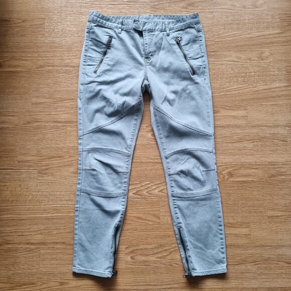Armani Exchange Skinny Biker Size 8 Short - Picture 1 of 5